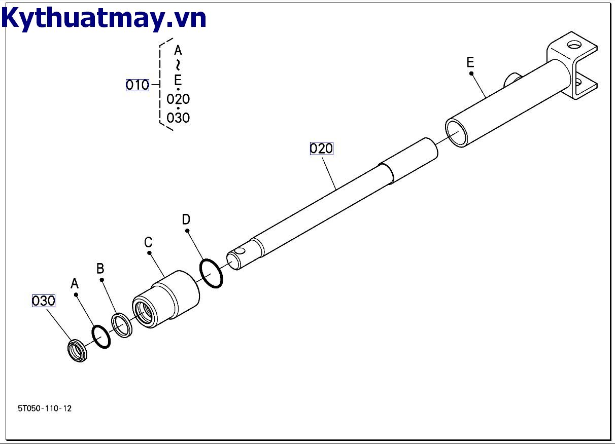 Xilanh máy nâng lõi quấn <=506633